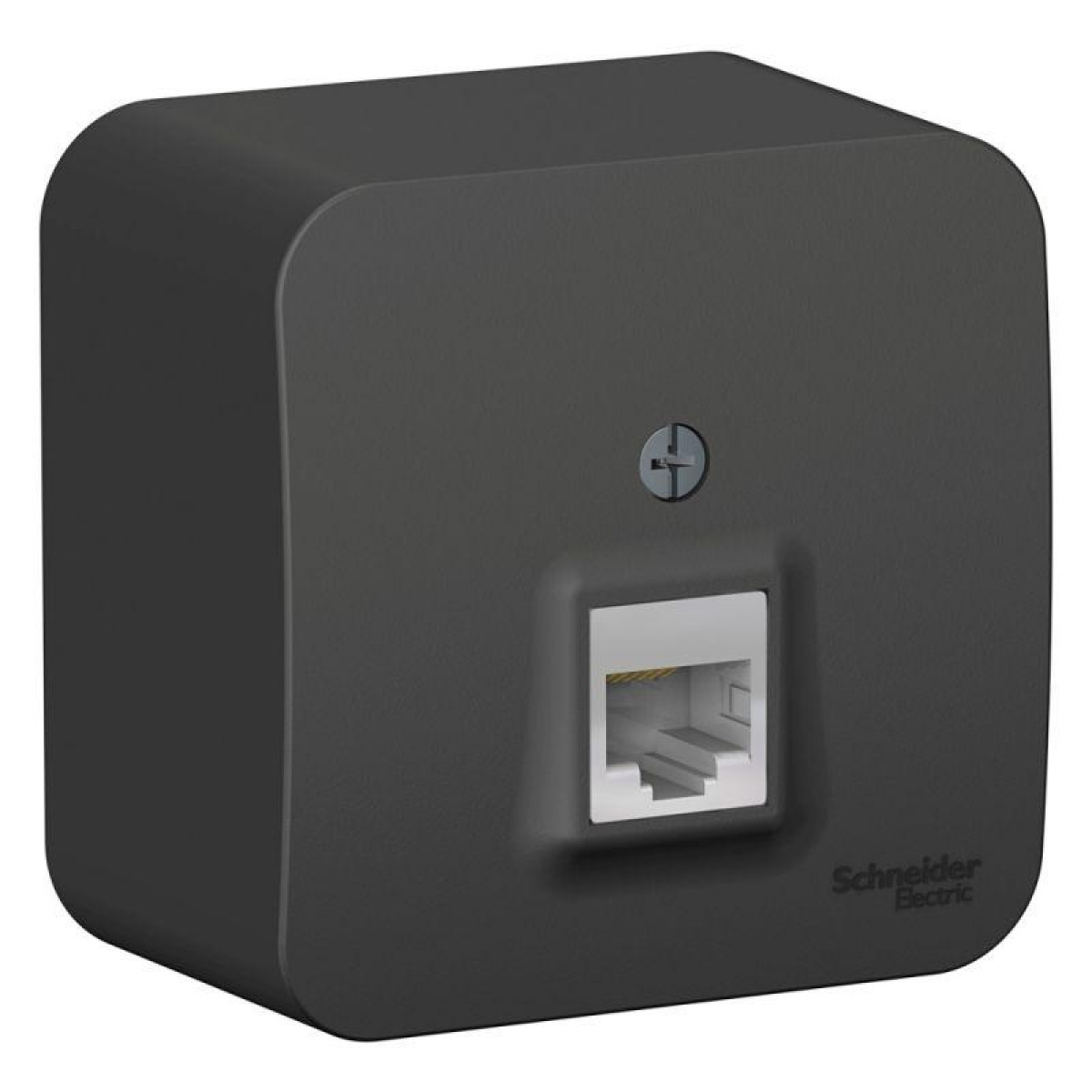 Изображение товара Рамки декоративные и основания для ЭУИ Systeme Electric с изолирующей пластиной антрацит