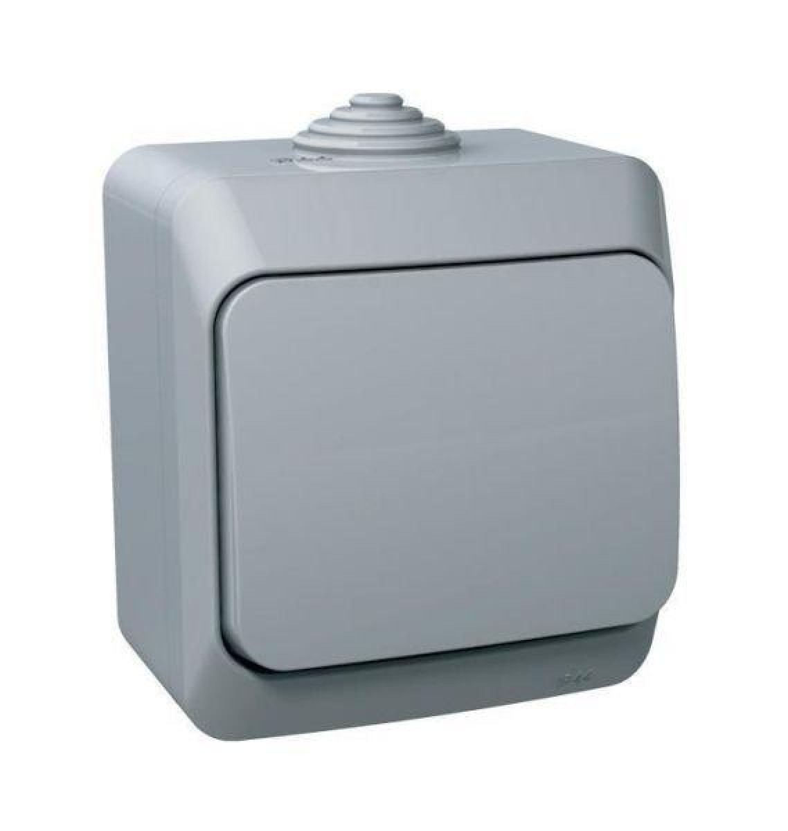 Изображение товара Выключатель 1-клавишный IP44 10А Systeme Electric Этюд серый