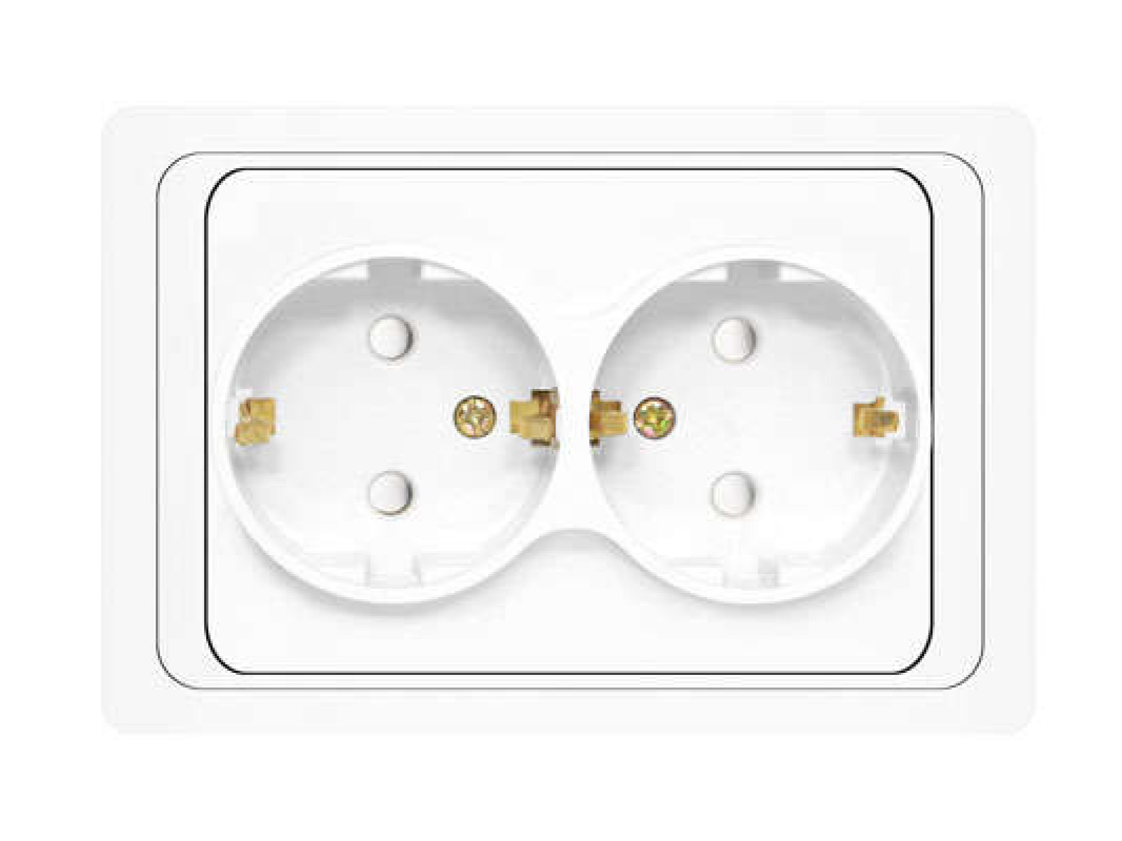 Изображение товара Розетка Универсал Розетка 2-м СП Валери 16А IP20 с защитой