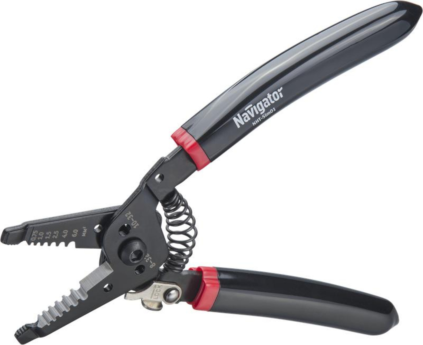 Изображение товара Инструмент для зачистки кабеля Navigator NHT-Sim01 механический черный