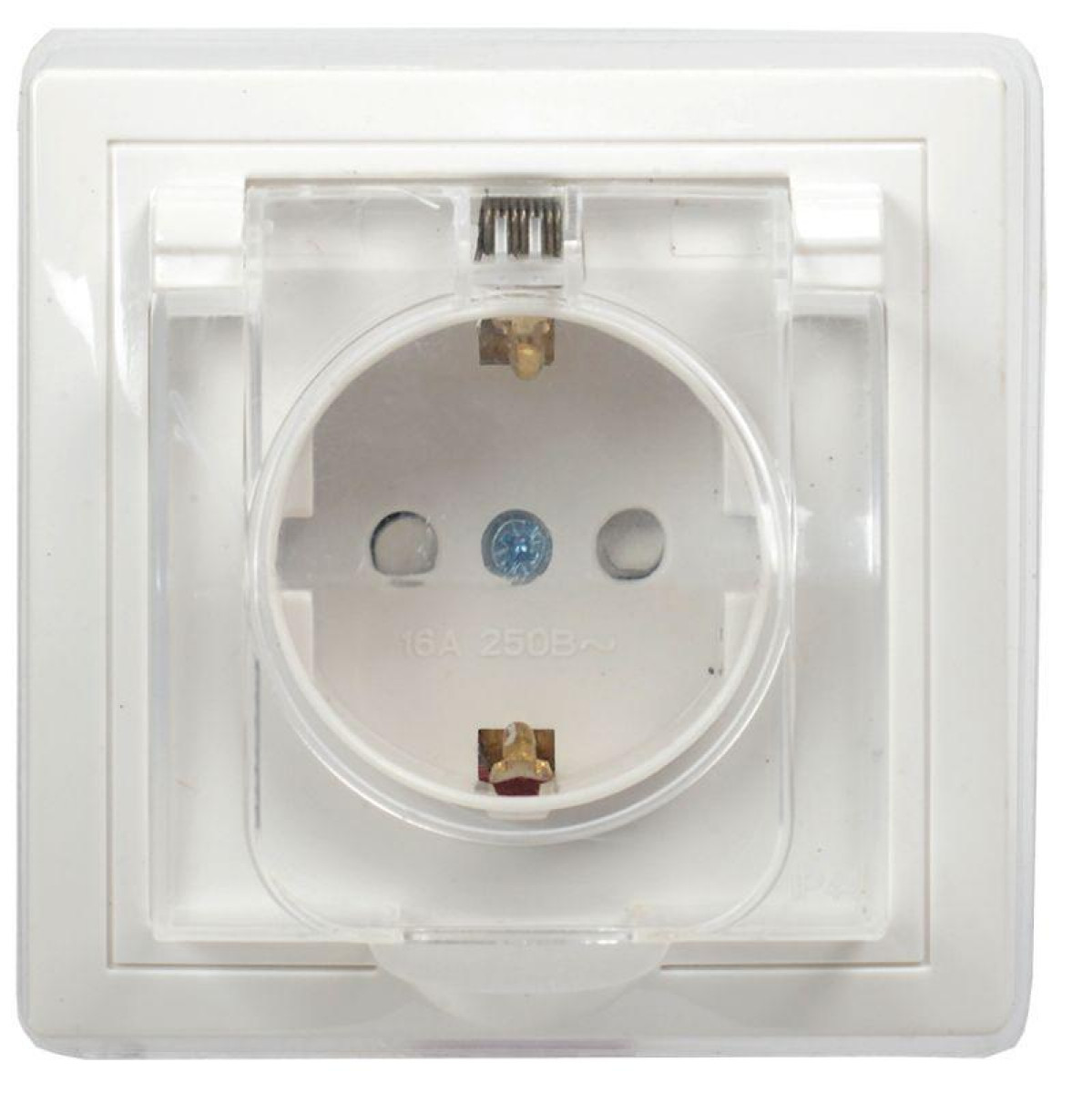 Изображение товара Розетка IEK Кварта 16А IP44 с заземлением шторками и крышкой