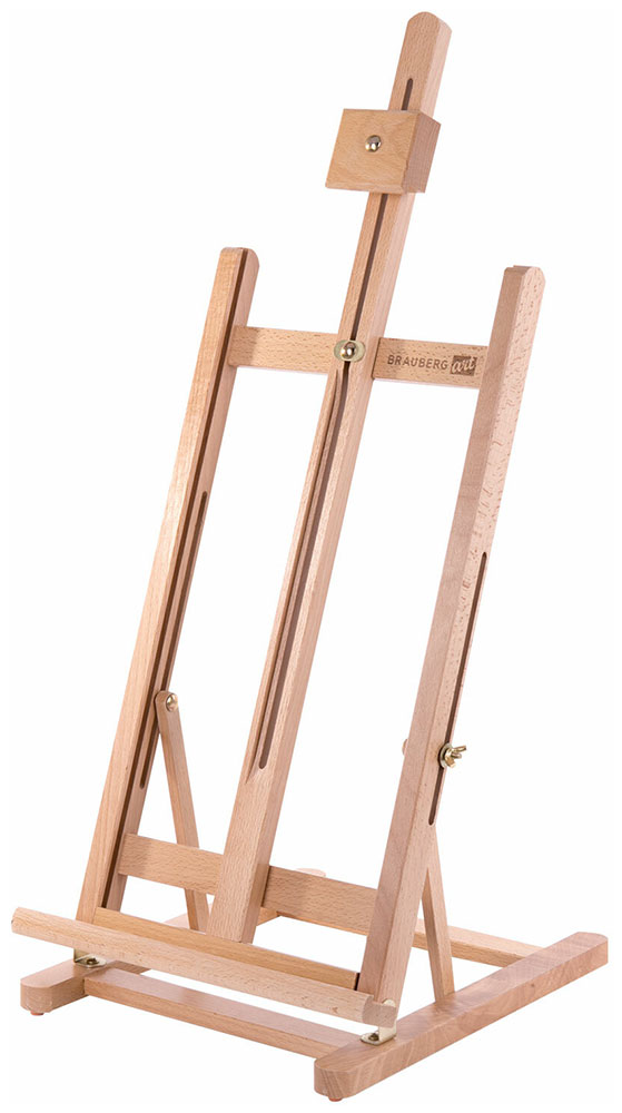 Изображение товара Мольберт настольный Brauberg ART CLASSIC, из бука, 27,5х97х32 см, высота холста 56 см (192269)