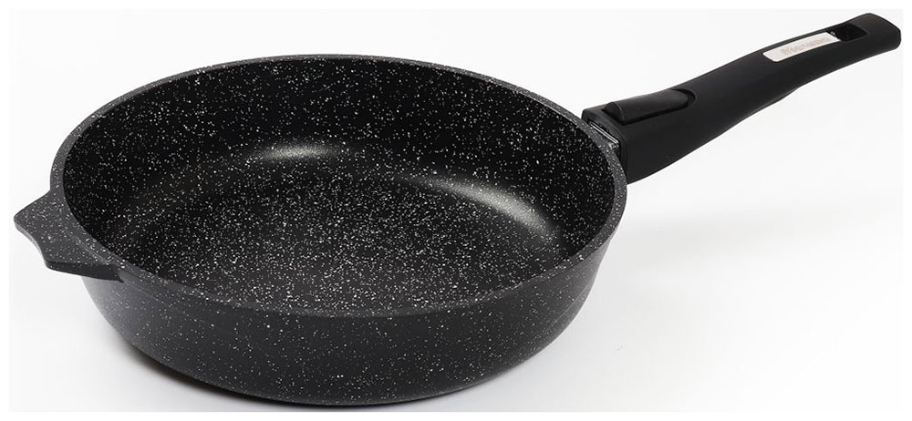 Сковорода индукционная Мечта Гранит black, Induction Pro, 22 см, со съемной ручкой (022802И)