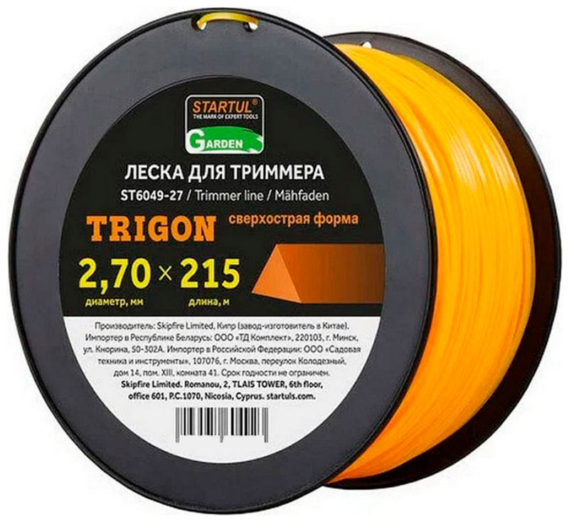Изображение товара Леска для триммеров Startul GARDEN 2.7 мм х 215 м, треугольное сечение (ST6049-27)