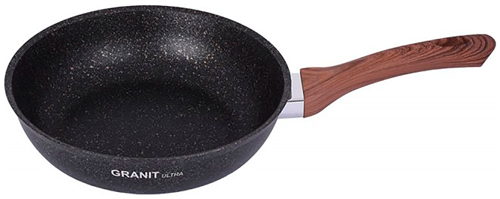 Сковорода Kukmara ''Granit Ultra'' 22 см с ручкой (сго220а)