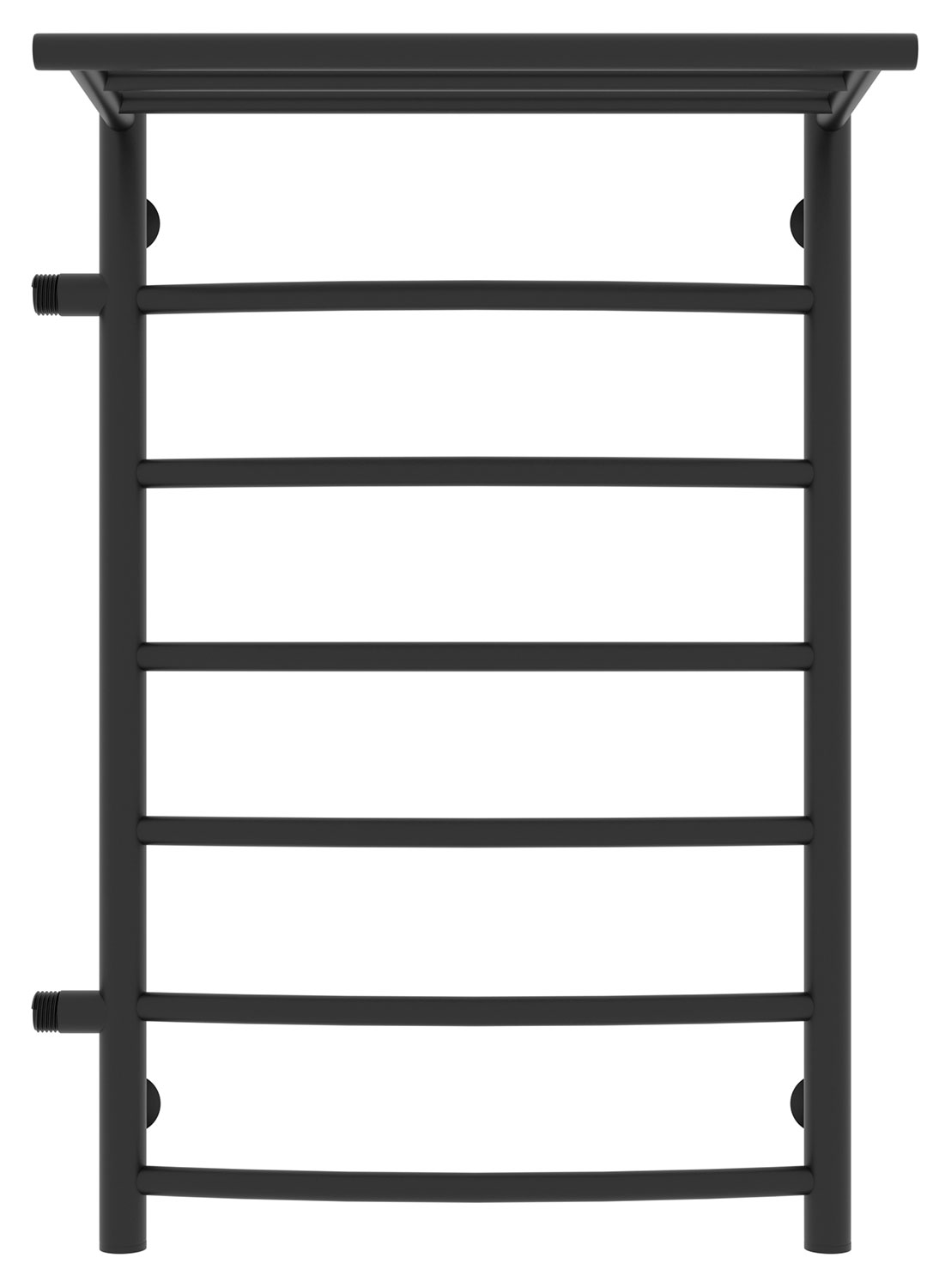 Изображение товара Полотенцесушитель водяной Laris Классик П7 80х50 см черный матовый