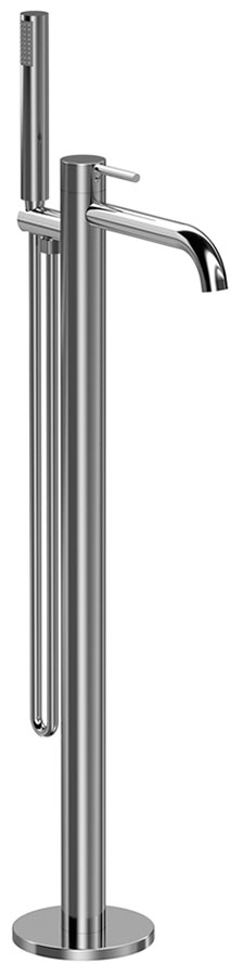 Изображение товара Смеситель для ванны напольный Raiber Graceful/хром (RP-010)