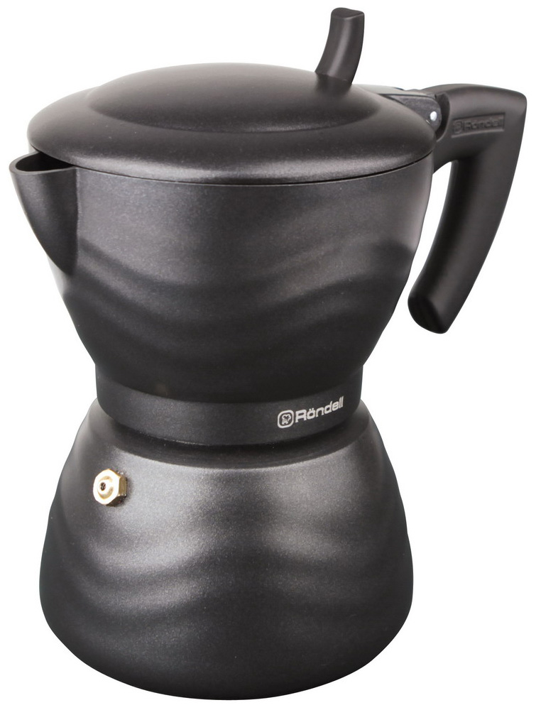 Изображение товара Кофеварка гейзерная Rondell Walzer RDA-432 6 чашек черная алюминий