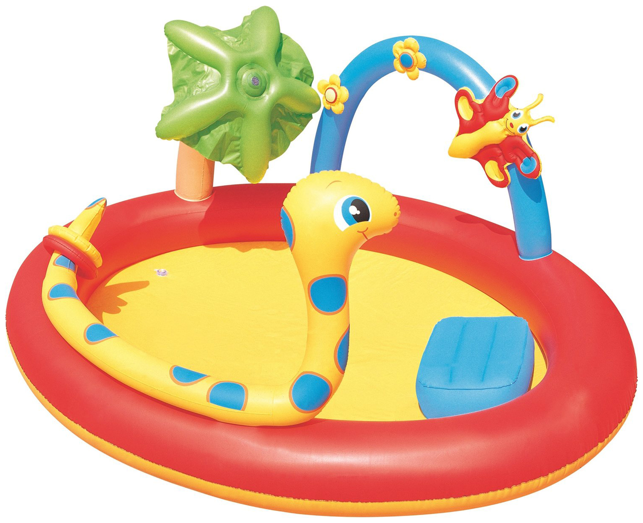 Изображение товара Игровой бассейн BestWay 192х150х88 160л с брызгалкой и кольцами 53026 BW