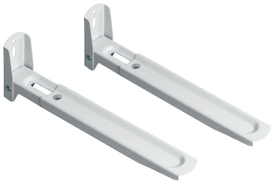 Изображение товара Кронштейн Kromax MICRO-6w white для СВЧ, нагрузка 35 кг, регулируемая глубина