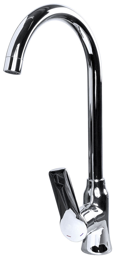 Изображение товара Кухонный смеситель Zigmund & Shtain 0400 латунь хром однорычажный высокий