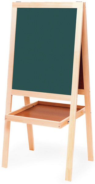 Изображение товара Доска-мольберт двусторонняя для мела и магн-марк Brauberg 54,5х65 см, бел/зел, 235519