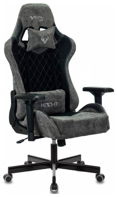 Изображение товара Игровое кресло Бюрократ VIKING 7 KNIGHT Fabric черный с регулировками и поддержкой