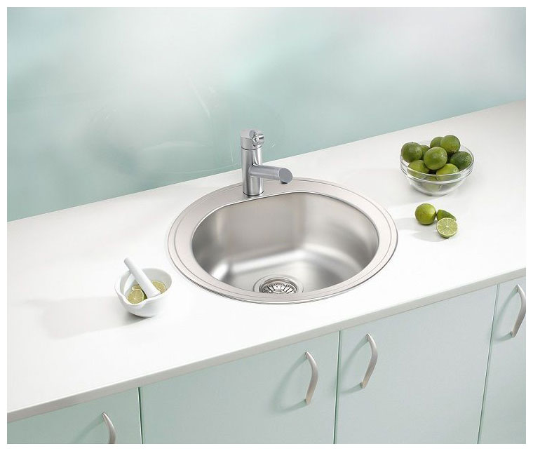 Изображение товара Кухонная мойка Alveus FORM 30 NAT 90 FI 510X185 с сифоном и врезной установкой