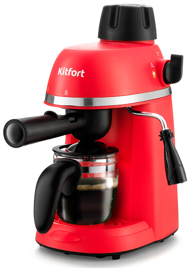 Кофеварка Kitfort KT-760-1, красная