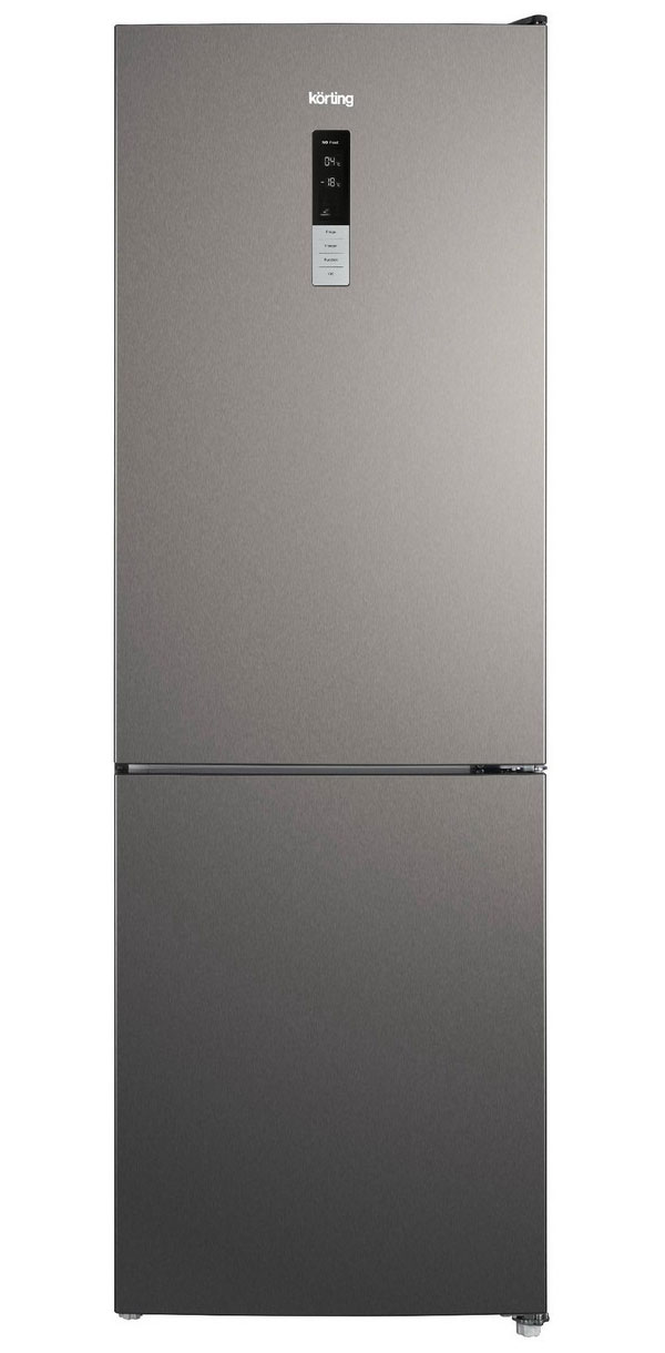Изображение товара Двухкамерный холодильник Korting KNFC 61869 X серебристый с No Frost 317 л
