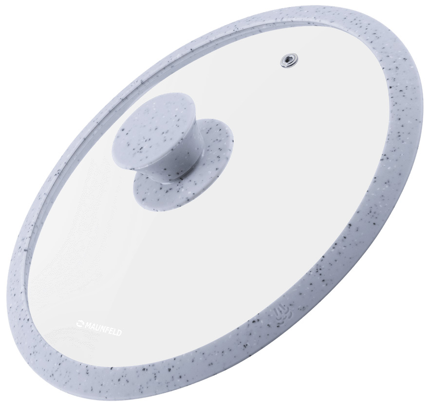 Изображение товара Крышка стеклянная Maunfeld TRINITY с силиконовым ободком и ручкой 24 см