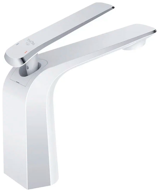 Изображение товара Смеситель для раковины Rose R13F белый хром керамический картридж