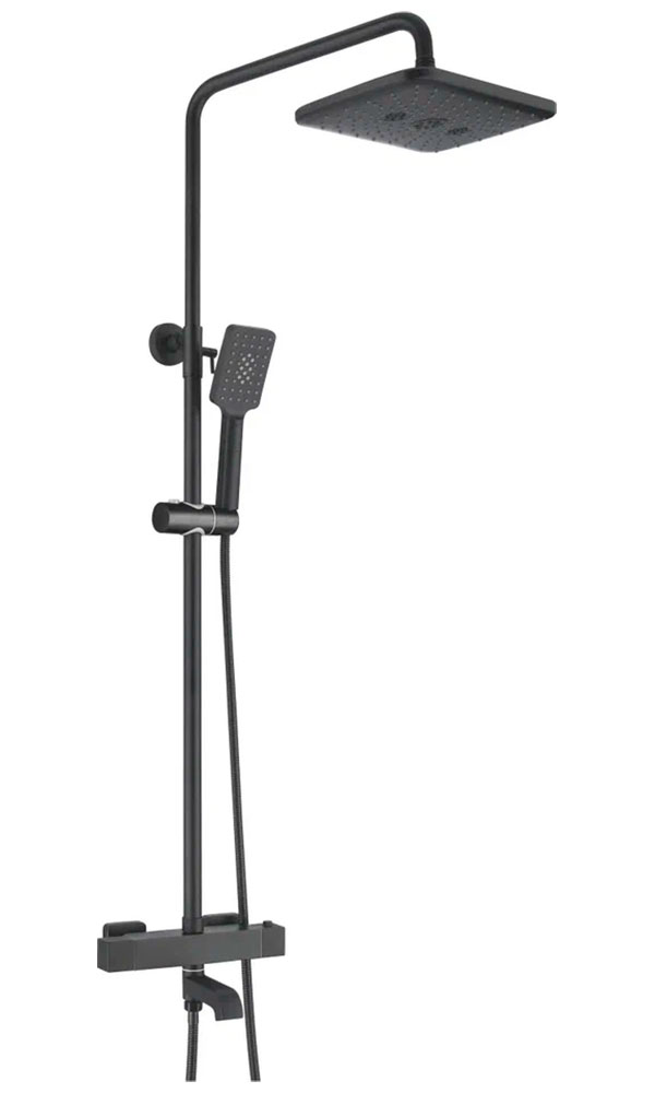 Изображение товара Душевая система Rose R35H, черный (R3536H)