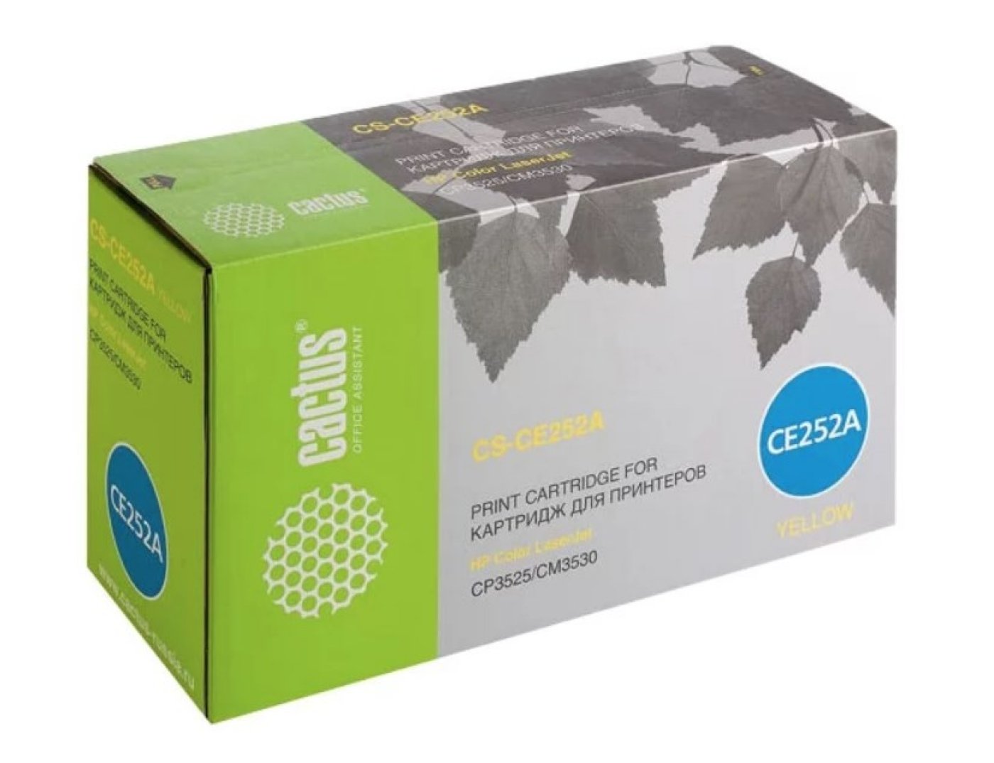 Изображение товара Картридж лазерный Cactus CS-CE252A CE252A желтый (7000стр.) для HP CLJ CP3525/CM3530