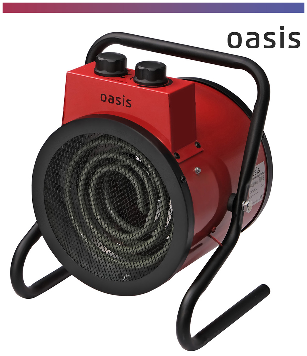 Изображение товара Тепловая пушка Oasis TP-30R 3000 Вт для обогрева помещений до 30 м2 электропушка