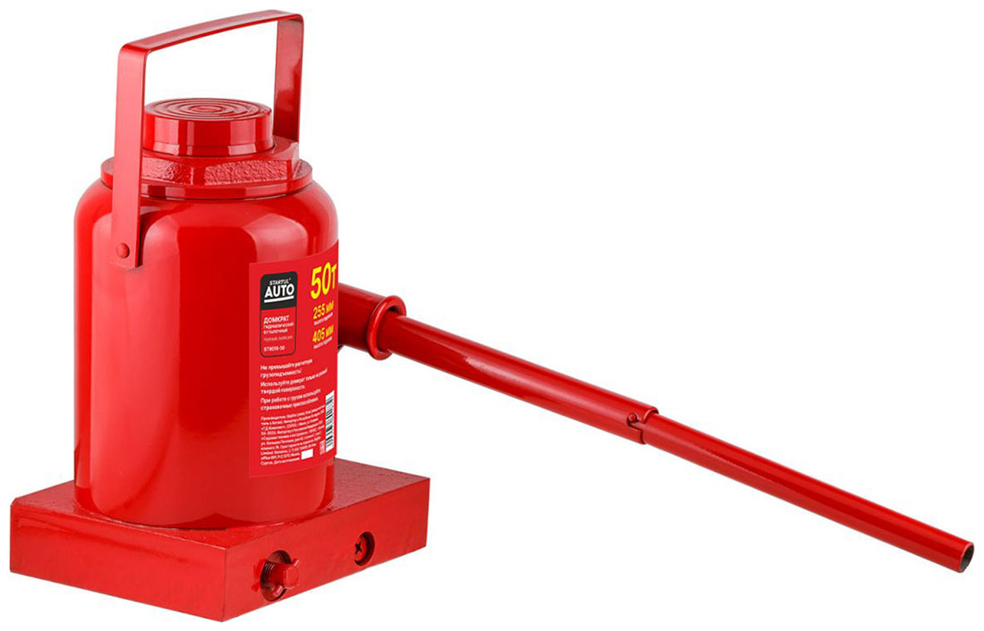 Изображение товара Домкрат гидравлический бутылочный Startul 50 т, 255-405 мм, AUTO ST8018-50