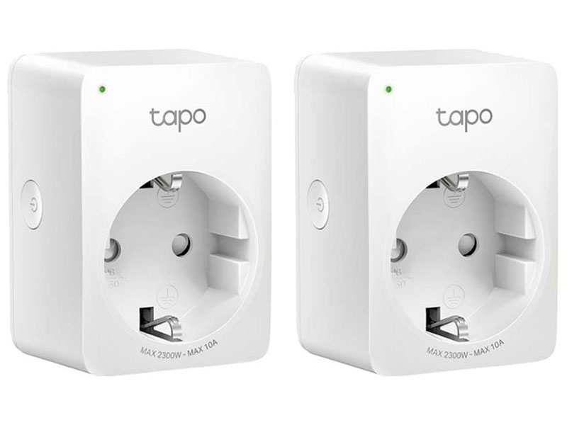 Изображение товара Умная Wi-Fi розетка TP-Link Tapo P100 2 шт с голосовым управлением