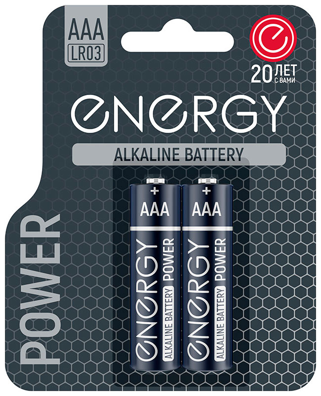 

Батарейка алкалиновая Energy Power LR03/2B (ААА) 107041