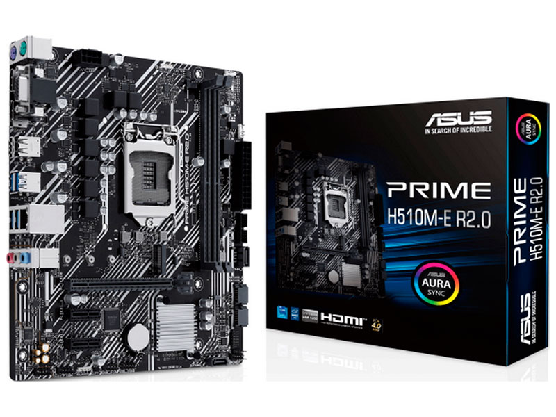 Изображение товара Материнская плата Asus PRIME H510M-E R2.0 LGA1200 MicroATX для ПК