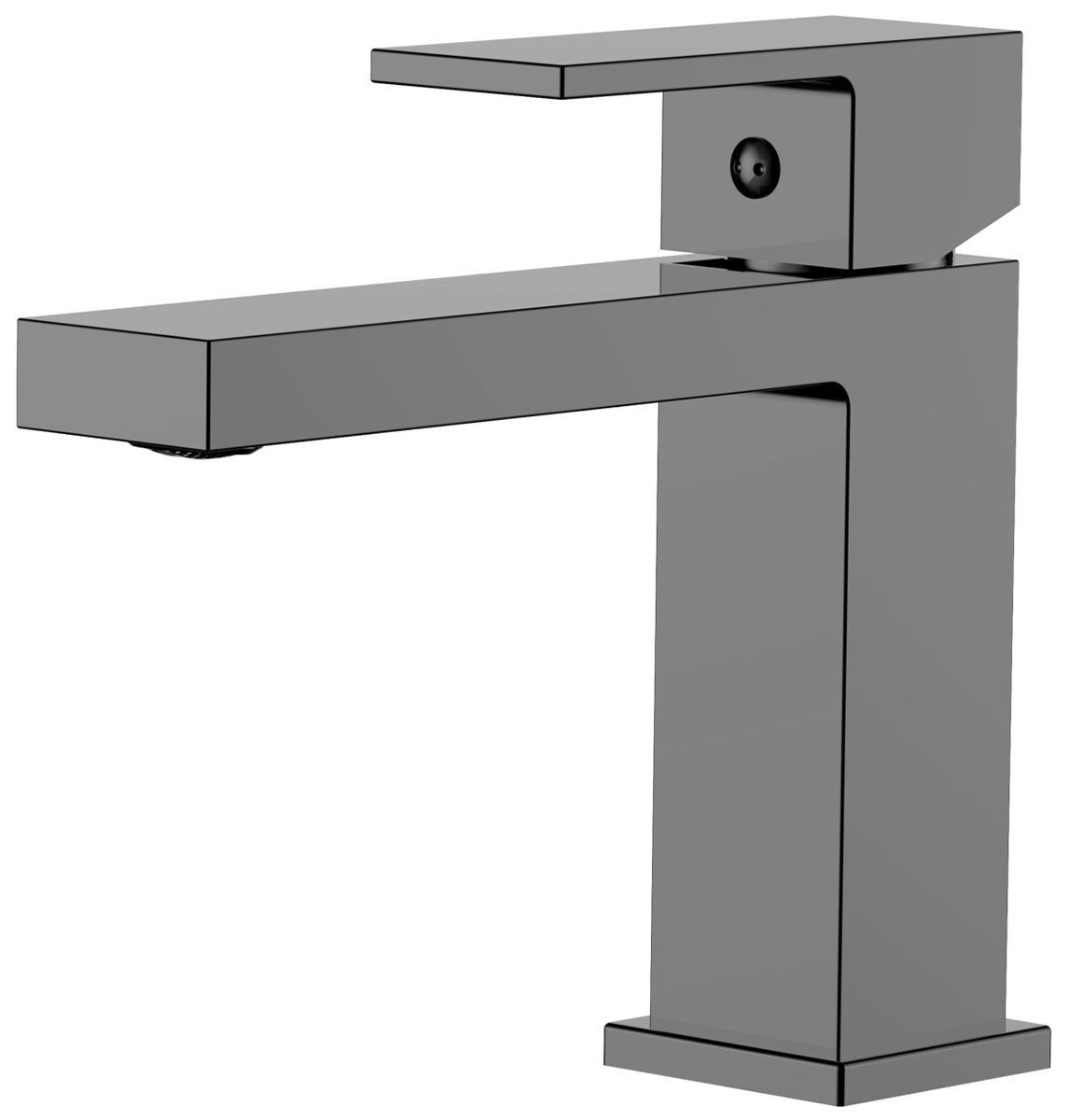 Изображение товара Смеситель для раковины Belz B672-3 оружейная сталь керамический картридж