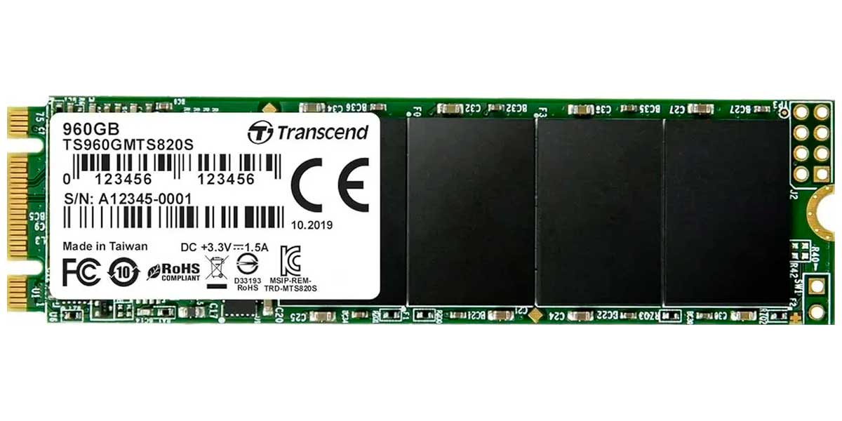 Изображение товара SSD накопитель Transcend M.2 MTS820 960 Гб SATA III (TS960GMTS820S)
