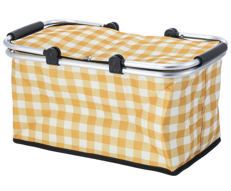 

Термосумка Ecos CB-7046-2, с алюминиевым каркасом, желтая клетка (104857), Желтый