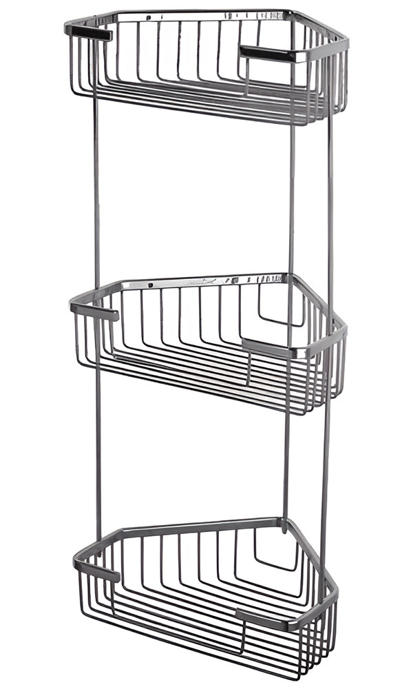 Изображение товара Полка металлическая угловая D-Lin хром (D201306)