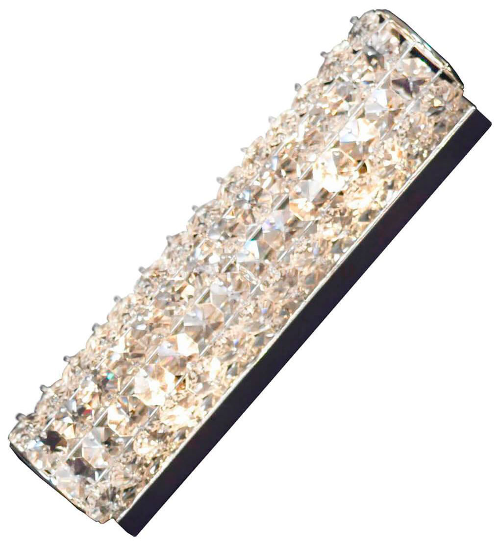 Изображение товара Бра Lussole Stintino LSL-8701-02 арт-деко для спальни, хром, хрусталь, 2 лампы G9