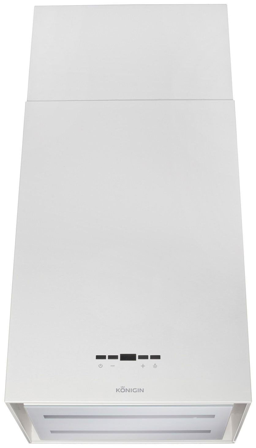 Изображение товара Дизайнерская островная вытяжка Konigin Geometry White/White Glass 1200 м3ч