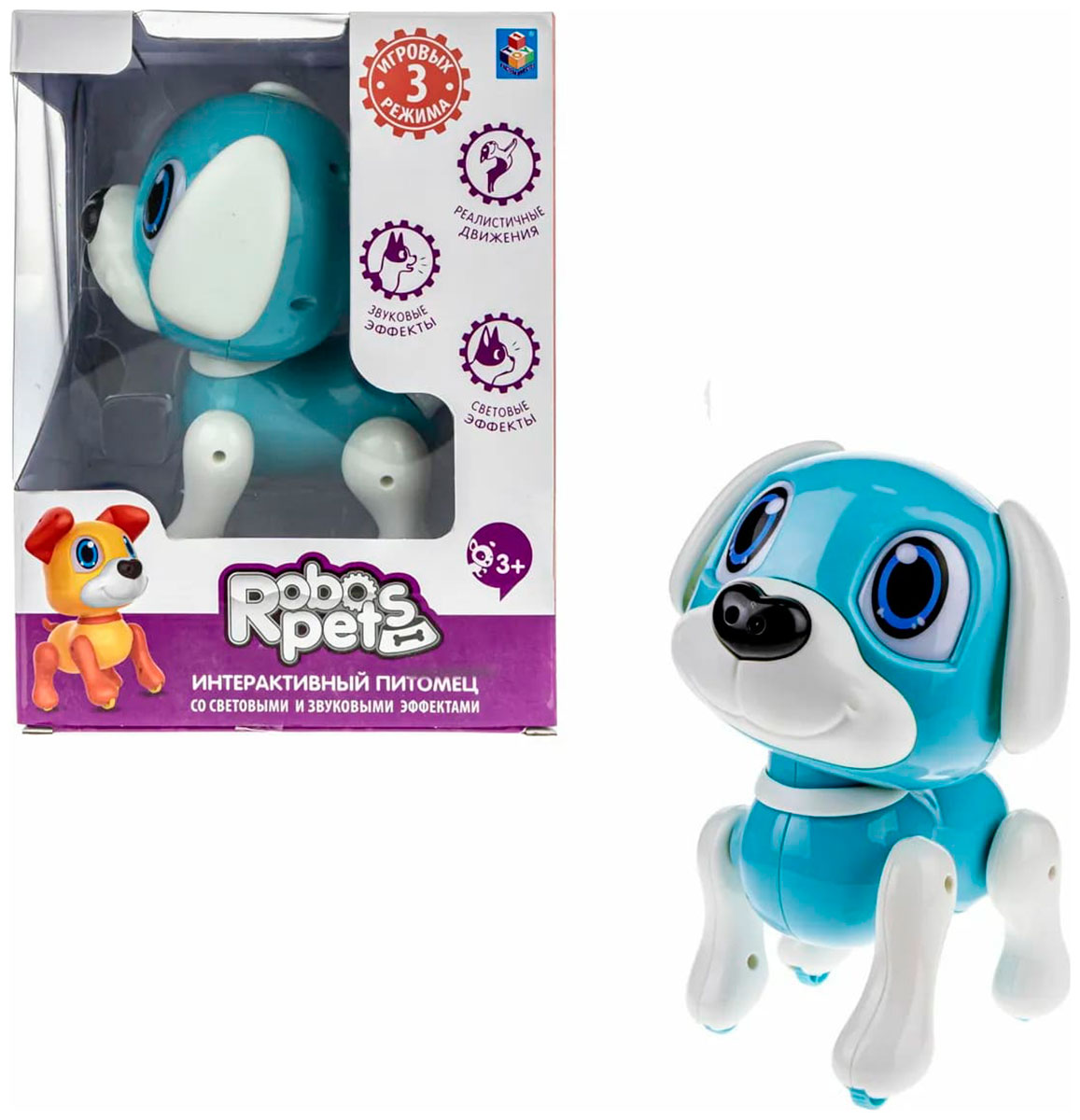 Интерактивная игрушка 1 Toy RoboPets робо-щенок ''Пудель'' со световыми звуковыми и эффектами движения Т21087 Интерактивная игрушка 1 Toy RoboPets робо-щенок ''Пудель'' со световыми звуковыми и эффектами движения Т21087