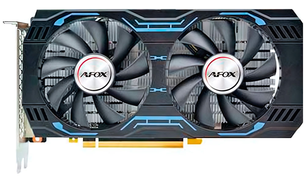 Изображение товара Видеокарта Afox GTX1660Ti 6GB для игр и графики, PCI Express 3.0, 2 вентилятора