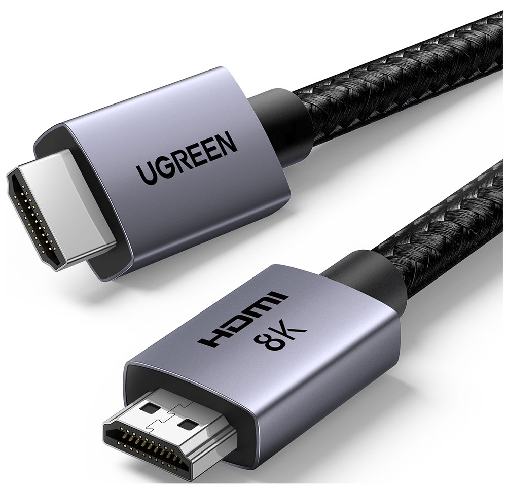 

Кабель HDMI Ugreen HD171 (25911) 2.1 Male To Male 8K Cable, 3 м, серый