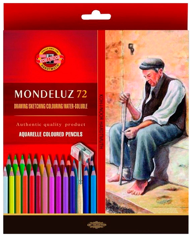 Карандаши акварельные Koh-I-Noor MONDELUZ NATURE 3714, 72цв/набор, карт.уп (3714072001KZNV) Карандаши акварельные Koh-I-Noor MONDELUZ NATURE 3714, 72цв/набор, карт.уп (3714072001KZNV)
