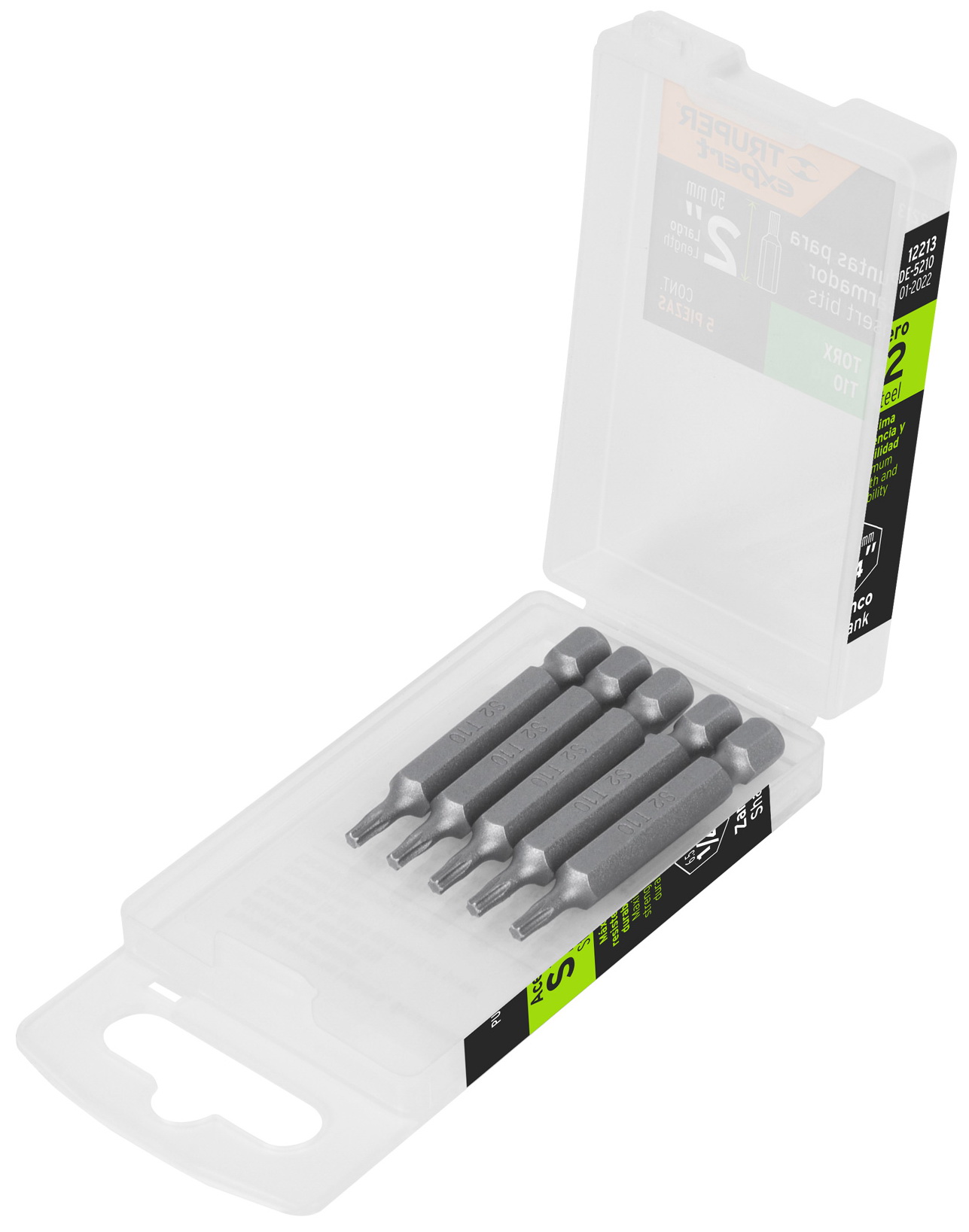 Изображение товара Набор бит Truper TORX T10, 50 мм, 5 шт (12213)