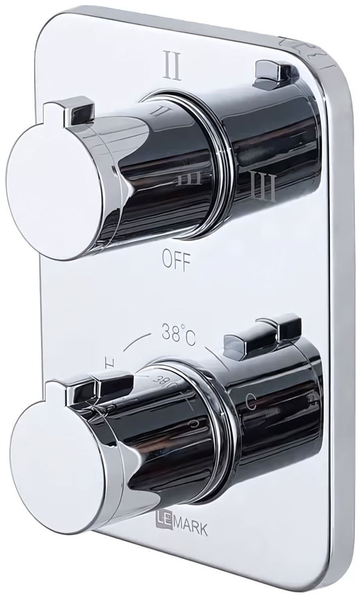 Изображение товара Встраиваемый термостатический смеситель для ванны и душа Lemark латунь/хром (LM7847C)