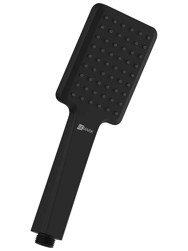 Изображение товара Лейка душевая Lemark черная пластиковая с гарантией 1 год LM8124BL