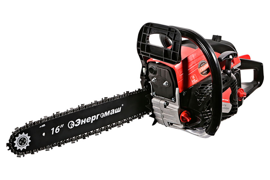 Изображение товара Бензопила Энергомаш БП-3716, 2 кВт, шина 16", 64 звена, шаг цепи 0.325