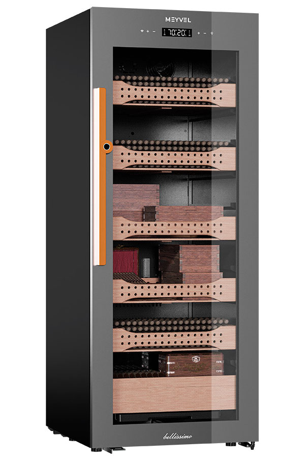 Изображение товара Мейвел MC-200BK PRO хьюмидор для сигар с управлением отпечатком пальца 200л