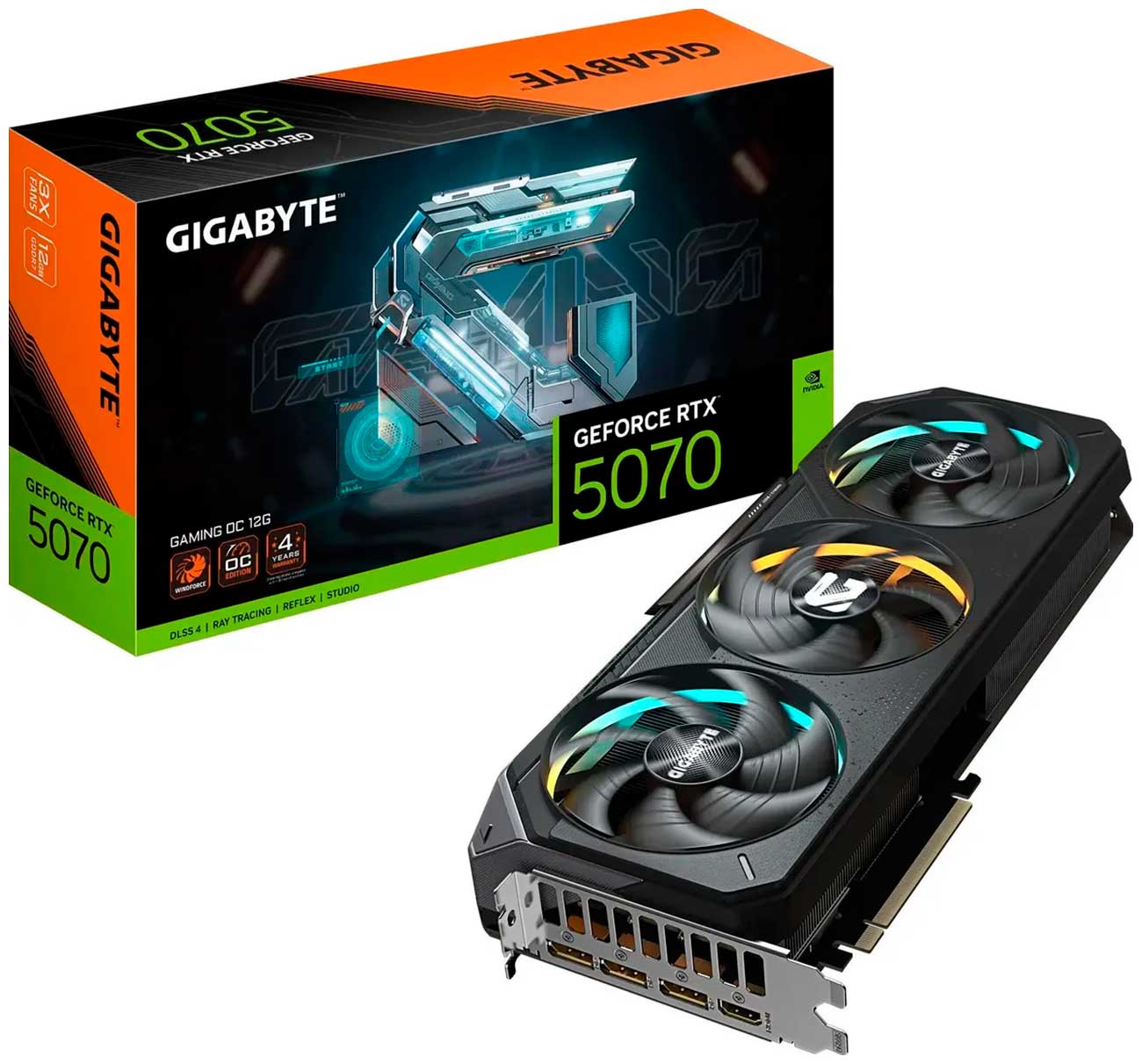 Видеокарта Gigabyte GeForce RTX 5070 GAMING OC 12GB (GV-N5070GAMING OC-12GD) Видеокарта Gigabyte GeForce RTX 5070 GAMING OC 12GB (GV-N5070GAMING OC-12GD)