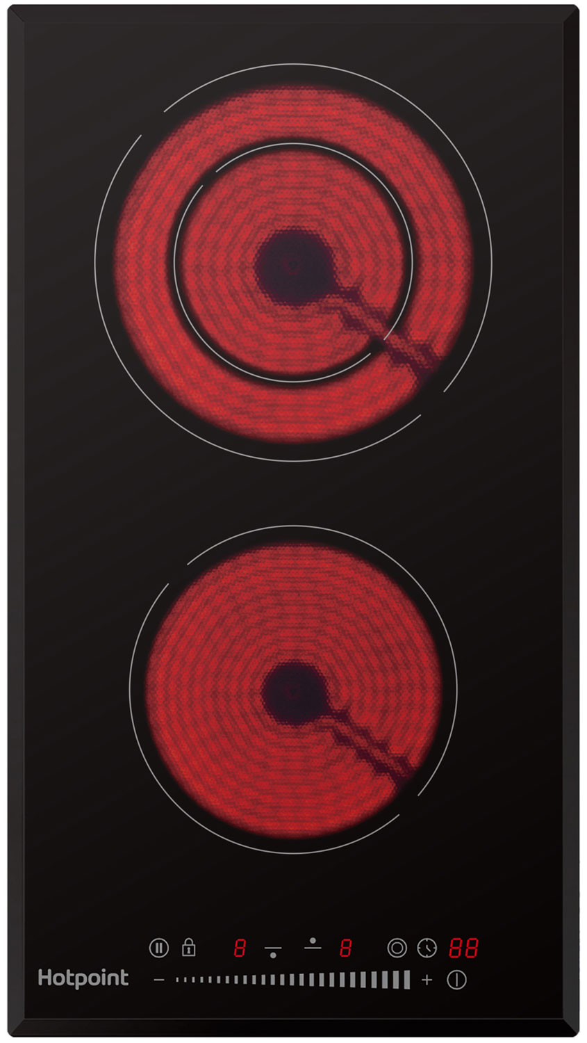 Изображение товара Электрическая варочная панель Hotpoint HR 3O4 BAS 2 конфорки стеклокерамика