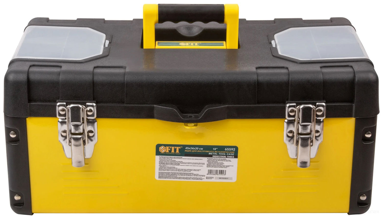 Изображение товара Ящик для инструмента Fit пластиковый 18 дюймов стальной и пластиковый корпус