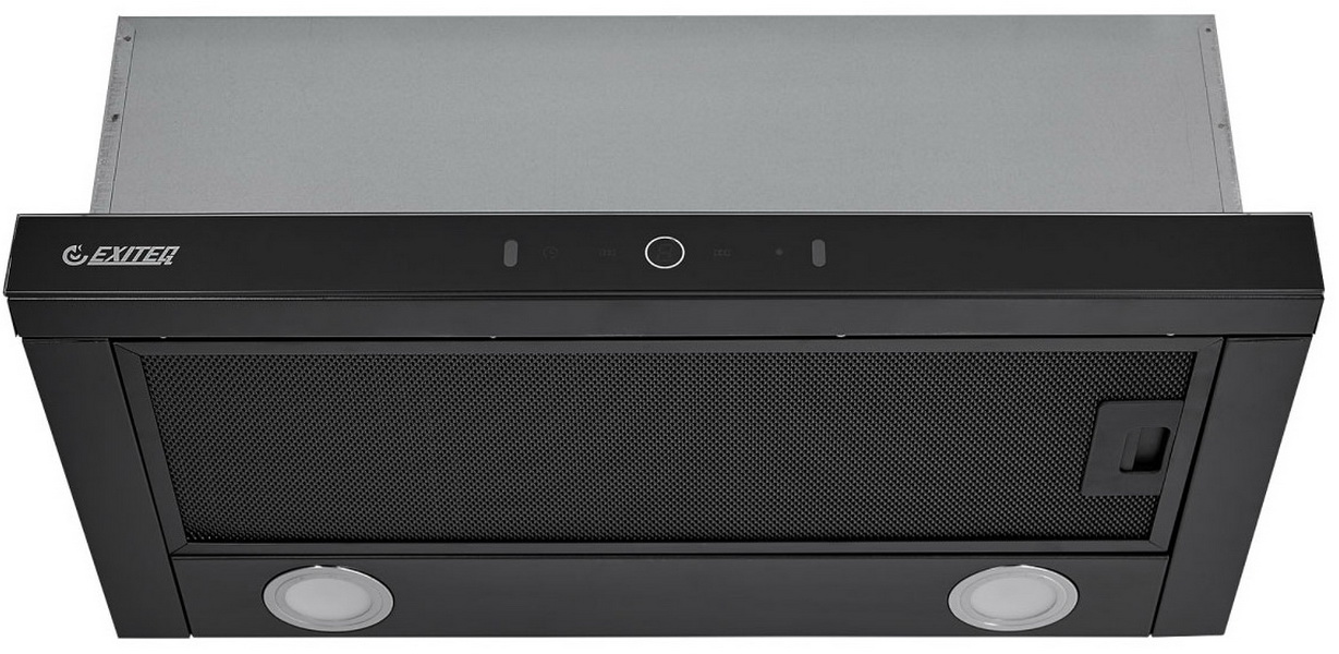 Изображение товара Вытяжка Exiteq EX-1416 черная со сенсорным управлением и эффективной фильтрацией