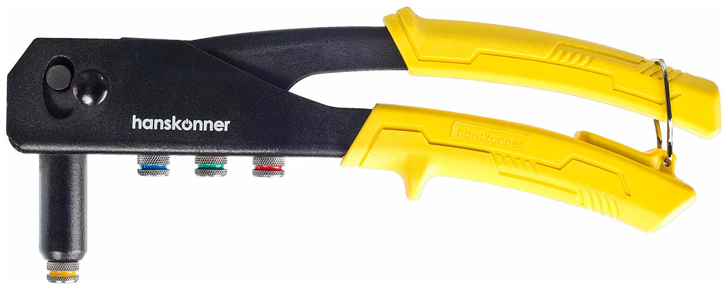 Изображение товара Заклепочник Hanskonner 255 мм, заклепки 2.4/3.2/4.0/4.8 мм (HK1070-01-255)