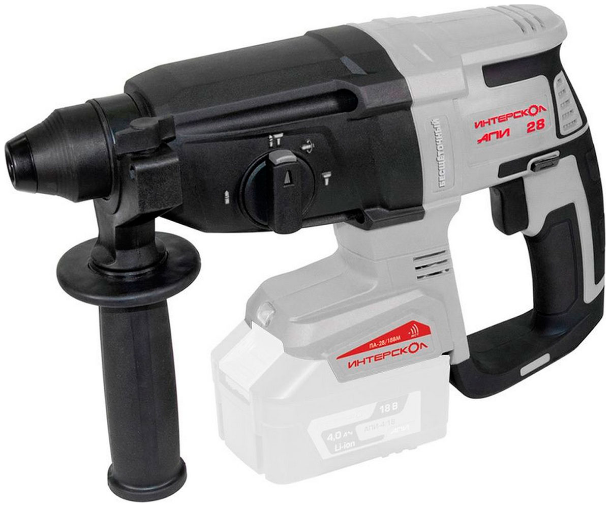 Изображение товара Аккумуляторный перфоратор Интерскол ПА-28/18ВМ 18В SDS-Plus вентильный бесщеточный